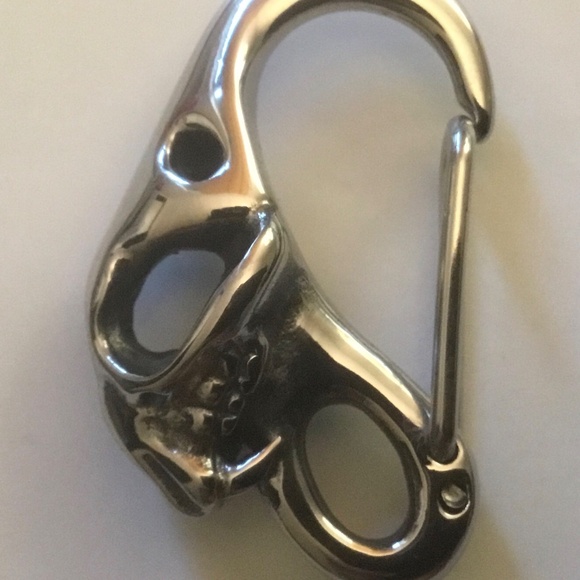 Skull Dinosaur Cat Clip Carabiner Keychain Wallet Chain Hook Stainless Accessory - Picture 5 of 8